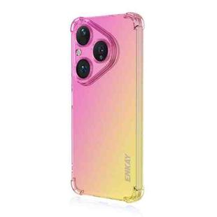 For Huawei Pura 80 ENKAY Hat-Prince Gradient Airbag TPU Phone Case(Pink Gold)