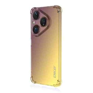 For Huawei Pura 80 ENKAY Hat-Prince Gradient Airbag TPU Phone Case(Purple Gold)