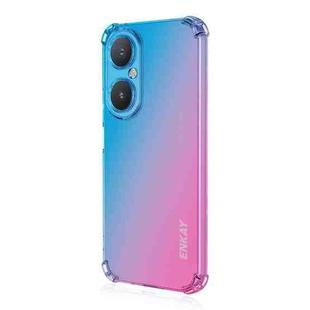 For Huawei Enjoy 80 / Nova Y73 ENKAY Hat-Prince Gradient Airbag TPU Phone Case(Blue Pink)