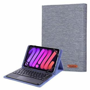 For 10-11 inch Fabric Texture Horizontal Flip Leather Universal Tablet Case(Blue)