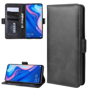 Wallet Stand Leather Cell Phone Case for Y9 PRIME 2019，with Wallet & Holder & Card Slots(Black)