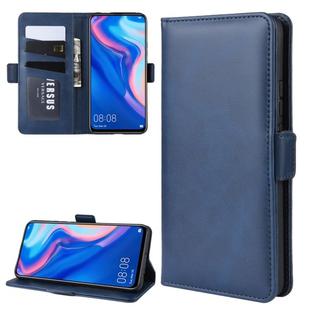 Wallet Stand Leather Cell Phone Case for Y9 PRIME 2019，with Wallet & Holder & Card Slots(Dark Blue)