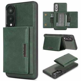 For Samsung Galaxy S25 Edge 5G Kalebol Strong Magnetic MagSafe Tri-Fold Wallet Leather Phone Case(Green)