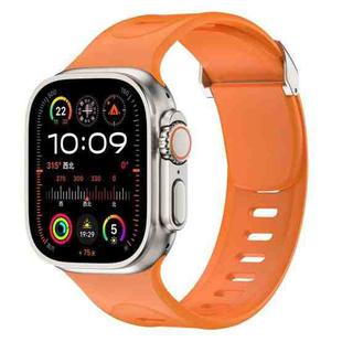 For Apple Watch 46mm / 49mm / 45mm / 44mm Explorer Silicone Watch Band(Orange)