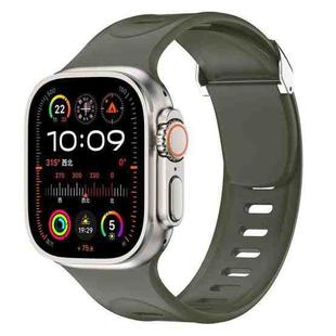 For Apple Watch 46mm / 49mm / 45mm / 44mm Explorer Silicone Watch Band(Green)