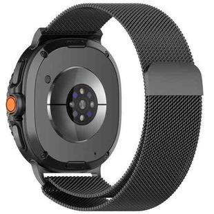 For Samsung Galaxy Watch 8 40 / 44mm Milanese Loop Magnetic Metal Watch Band(Titanium Gun Metal)