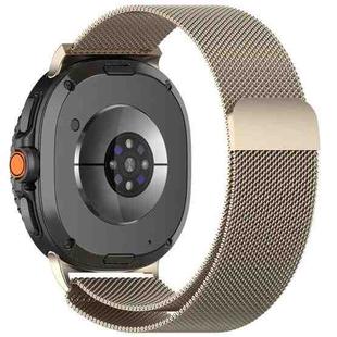 For Samsung Galaxy Watch 8 40 / 44mm Milanese Loop Magnetic Metal Watch Band(Starlight)