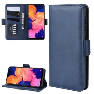 Wallet Stand Leather Cell Phone Case for Galaxy A10E，with Wallet & Holder & Card Slots(Dark Blue)