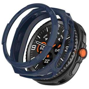 For Samsung Galaxy Watch 8 Classic / Ultra 2  Hollow Armor Protector TPU Watch Protective Case(Midnight Blue)