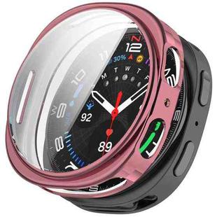 For Samsung Galaxy Watch 8 40mm All Coverage Electroplated TPU Watch Protective Case(Pink)