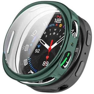 For Samsung Galaxy Watch 8 40mm All Coverage Electroplated TPU Watch Protective Case(Dark Green)