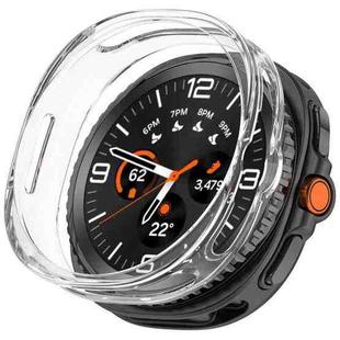 For Samsung Galaxy Watch 8 Classic / Ultra 2  Half Coverage Hollow TPU Watch Protective Case(Transparent)