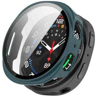 For Samsung Galaxy Watch 8 44mm Tempered Film Integrated PC Watch Case(Pine Green)
