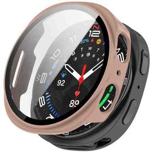 For Samsung Galaxy Watch 8 40mm Tempered Film Integrated PC Watch Case(Cherry Pink)
