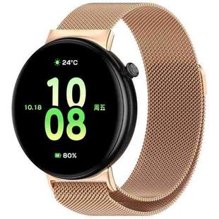 For Honor Watch Fit Milan Magnetic Stainless Steel Watch Band(Rose Gold)