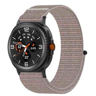 For Samsung Galaxy Watch 8 40 / 44mm Nylon Hook and Loop Fastener Watch Band(Pink)