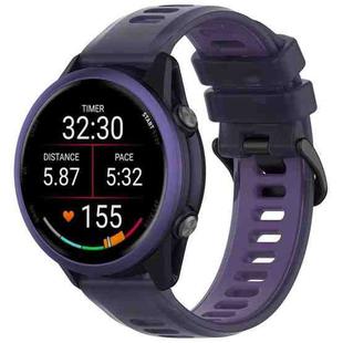 22mm Jelly Silicone Watch Band(Purple)