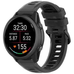 22mm Jelly Silicone Watch Band(Black)
