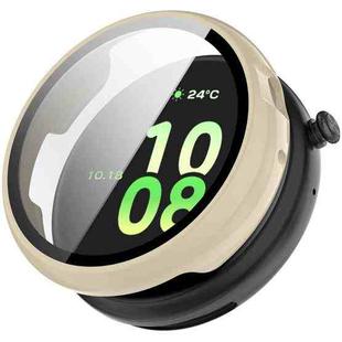 For Honor Watch Fit Tempered Film Integrated PC Watch Protective Case(Ivory White)