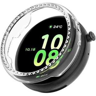 For Honor Watch Fit Single Row Diamond Half Coverage Hollow TPU Watch Case(Transparent)