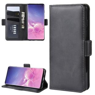 Wallet Stand Leather Cell Phone Case for Galaxy S10，with Wallet & Holder & Card Slots(Black)