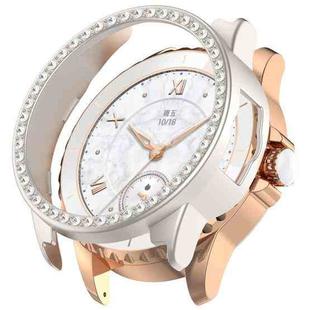For Honor ROSSINI 2e Single Row Diamond Half Coverage Hollow TPU Watch Case(Frosted Starlight)