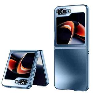 For Samsung Galaxy Z Flip6 5G AG Frosted Folding Shockproof Phone Case(Deep Blue)