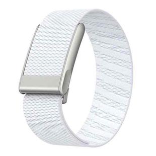 For WHOOP 5.0 Electrocardiogram Elastic Force Decorative Design Nylon Watch Band(White)