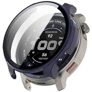 For Amazfit Balance 2 Tempered Film Integrated PC Watch Protective Case(Ink Blue)