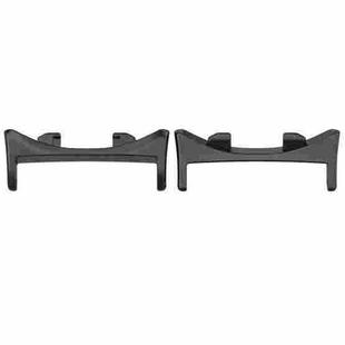 For Honor Watch Fit One Pair Metal Head Watch Band Connector(Black)