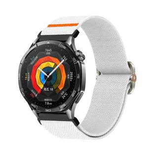 22mm Universal Mechanical Drip Elastic Nylon Watch Band(White)