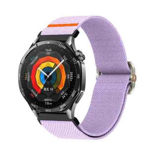 22mm Universal Mechanical Drip Elastic Nylon Watch Band(Lavender)
