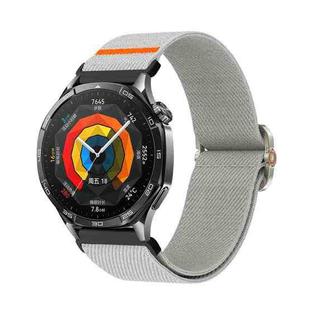 22mm Universal Mechanical Drip Elastic Nylon Watch Band(Gray)