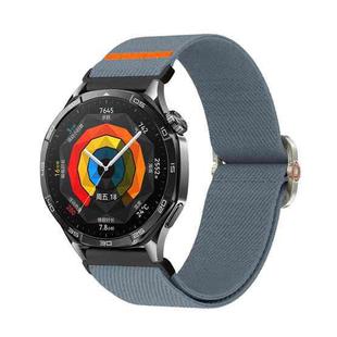 22mm Universal Mechanical Drip Elastic Nylon Watch Band(Haze Blue)