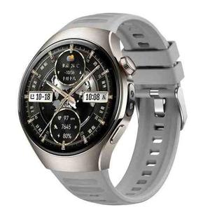 For Huawei Watch 5 46mm Corrugated Silicone Watch Band(Gray)