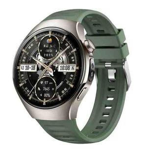 For Huawei Watch 5 46mm Corrugated Silicone Watch Band(Green)