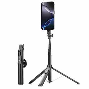 P160 Portable MagSafe Phone Selfie Stick Tripod With Magnetic Phone Clip(Black)