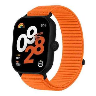 For Redmi Watch 5 / Watch 4 Woven Nylon Hook And Loop Fastener Watch Band(Orange)