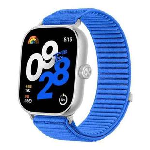 For Redmi Watch 5 / Watch 4 Woven Nylon Hook And Loop Fastener Watch Band(Klein Blue)
