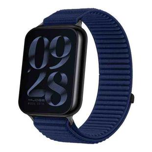 For Xiaomi Smart Band 9 Pro / 8 Pro Woven Nylon Hook And Loop Fastener Watch Band(Azure)