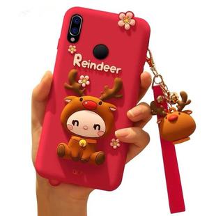 Cartoon All-inclusive Anti-drop Silicone Cover for Huawei Nova3(Red)