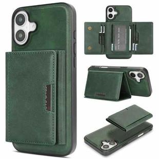 For iPhone 17 Kalebol Strong Magnetic MagSafe Tri-Fold Wallet Leather Phone Case(Green)
