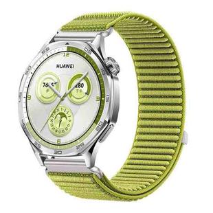 18mm Woven Nylon Hook And Loop Fastener Watch Band(Wilderness Green)