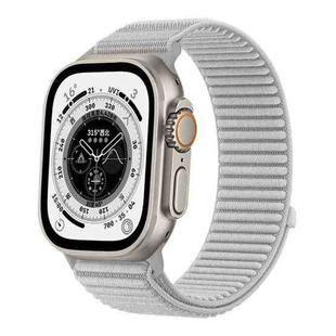 For Apple Watch 46mm / 49mm / 45mm / 44mm Wild Mountain Texture Woven Nylon Watch Band(Gray)