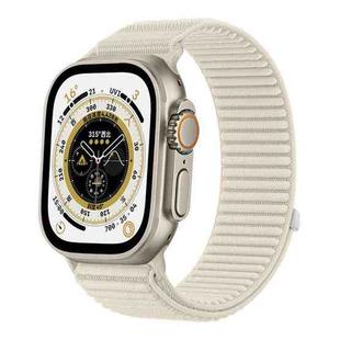 For Apple Watch 42mm / 41mm / 40mm / 38mm Wild Mountain Texture Woven Nylon Watch Band(Starlight)