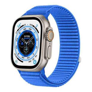 For Apple Watch 42mm / 41mm / 40mm / 38mm Wild Mountain Texture Woven Nylon Watch Band(Klein Blue)