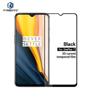 PINWUYO 9H 3D Curved Tempered Glass Film for OnePlus 7(black)