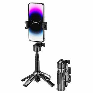 P25 Extendable Anti-shake Four-Legged Stand Portable Handheld Phone Selfie Stick(Black)