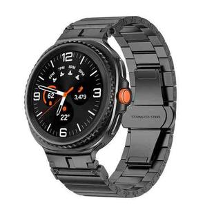 For Samsung Galaxy Watch 8 40mm / 44mm Bamboo Joint Stainless Steel Watch Band(Titanium Gray)