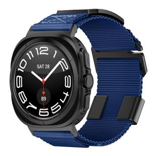 For Samsung Galaxy Watch Ultra 47mm Kalebol Braided Nylon Sport Watch Band(Blue)